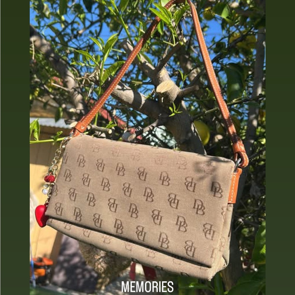 Dooney & Bourke Tan Monogram mini bag
